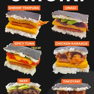 Try our new premium Onigiri (Okinawa style with Spam and egg) for only $5.99. It&apos;s large and delicious for the price! Give it a try! Thanks!