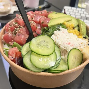 Tuna poke bowl! Yum