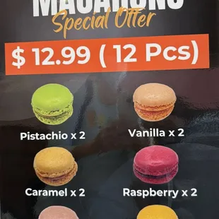 Macarons Special Offer (12 pcs. for $12.99)