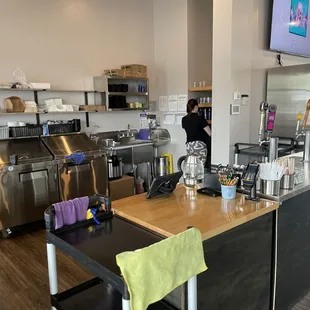 a kitchen with stainless steel appliances