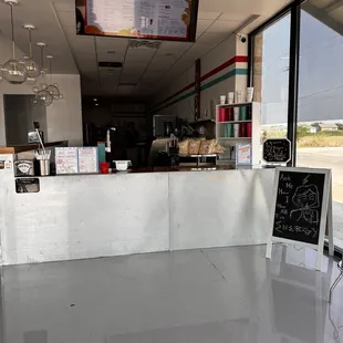 This is the counter where you order