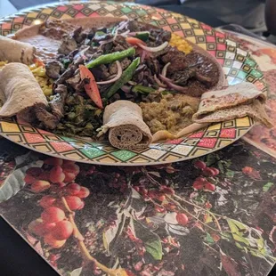 Delicious food. Combination plate