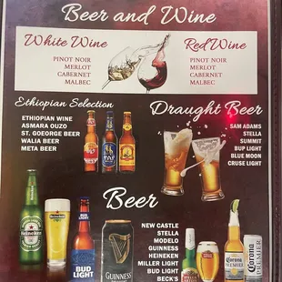 beer and wine
