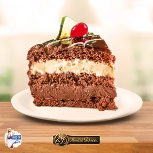 a piece of cake on a plate