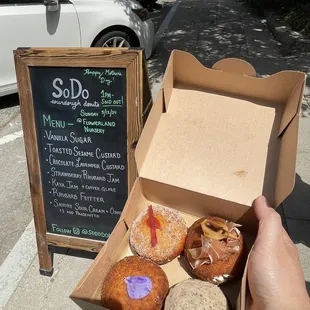 Cheers to the incredible donuts at the SoDo Donuts pop-up at Flowerland in Albany.