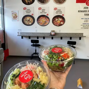 Poke bowls