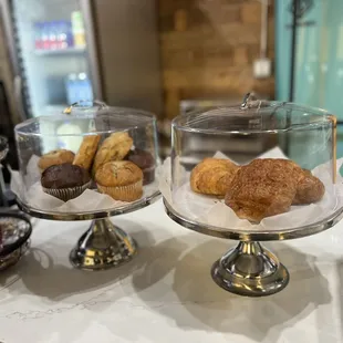 pastries on display