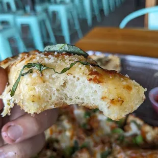 The fluffiness of the dough