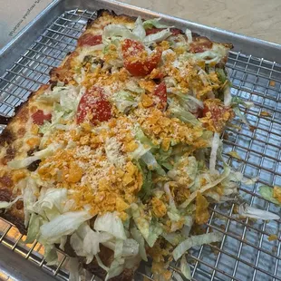 Taco pizza