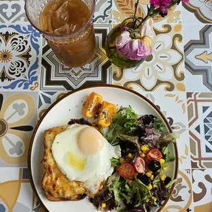 Croque Madame &amp; Iced Coffee