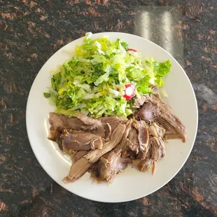 Saturday&apos;s special: roasted lamb with our spring salad