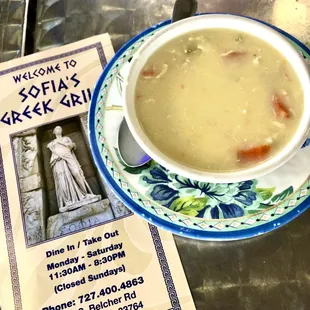 Lemon orzo soup is ok