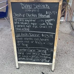 Dinner specials