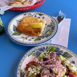 Saganaki Horiatiki Village Salad