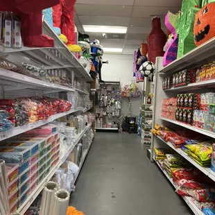 Multiple candy aisles
