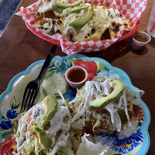 Birria nachos/chicken sopas
