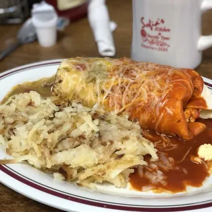 Smothered burrito.