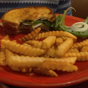 Cheese Burger &amp; Fries