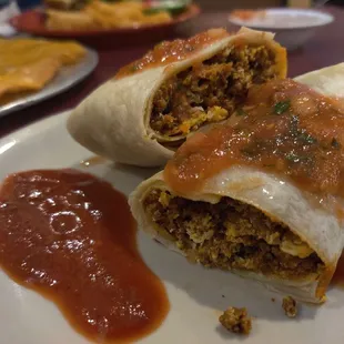 Dressed Up Chorizo Egg Burritto