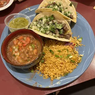 Carne Asada Taco Dinner