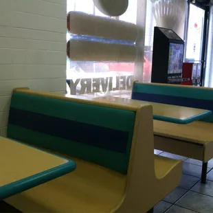 a view of the dining area