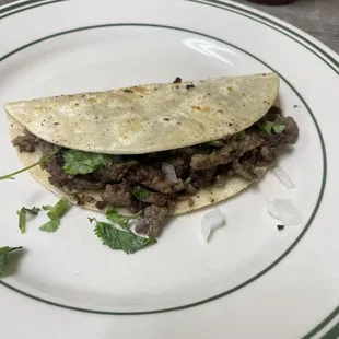 Steak taco