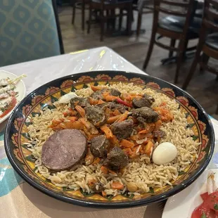 paella, food