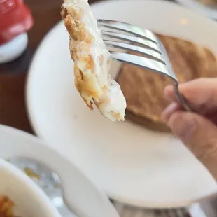 Really thin chicken.