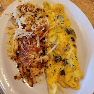 Special of the day mushroom omelet