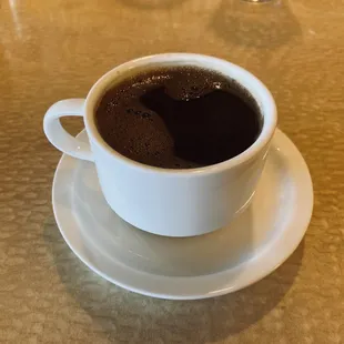 Turkish Coffee - Let it settle before drinking &amp; stop drinking when you get to the coffee grounds!