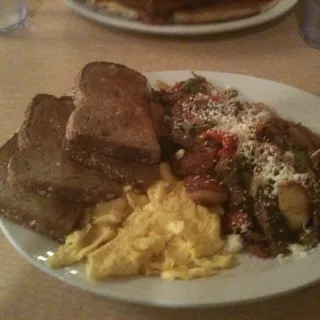 Albanian Sausage and Eggs