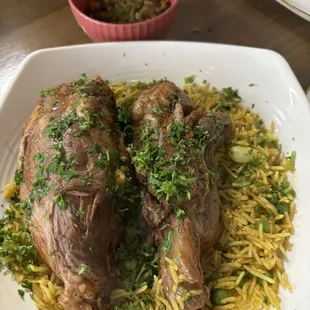 Beef Shank -- unbelievable!! I hope it&apos;s a regular offering. Enough for two meals.