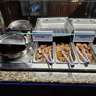 a variety of food items