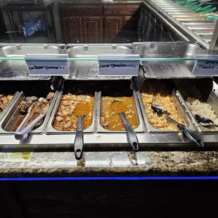 a variety of food items