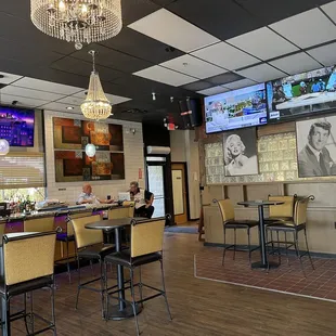 Left side of restaurant