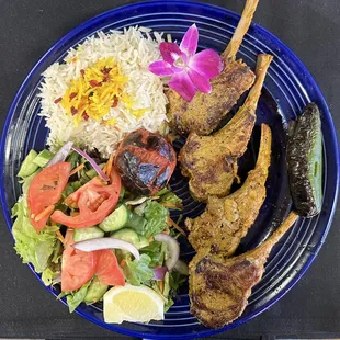 Lamb chops plate