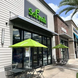Front of restaurant