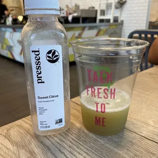 Fresh juices! This Sweet Citrus tastes like a mojito.