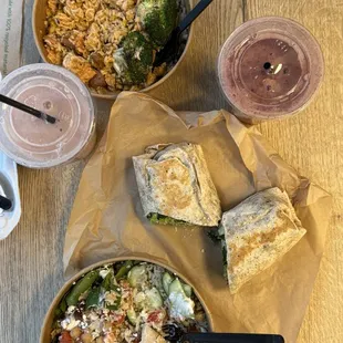 food, burritos and wraps