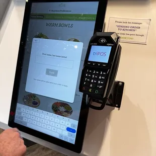 Kiosk ordering was very easy