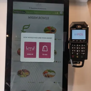 Kiosk to place order