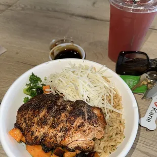 Build a DESIGN YOUR OWN WARM BOWL - BLACKENED SALMON