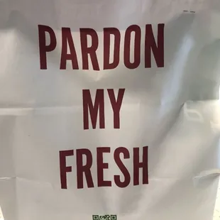 Delivery bag was cute