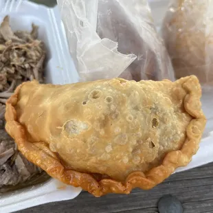 Delicious empanadas they&apos;re big.