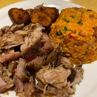 Pernil, Arroz con Gandules &amp; Maduros