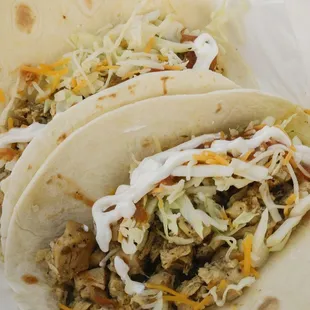 Sofrito chicken tacos