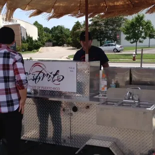 Sofrito Jose at work. Always available for events and catering