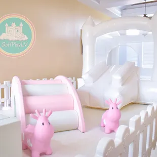 Included in our Pink  Package with 8'x8' Bounce House. Visit our website today!