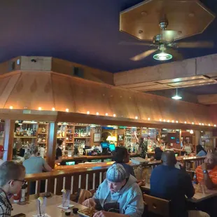 A picture of the full bar from our table.  It's not a big place.