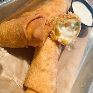 Jalapeno Popper Egg Rolls